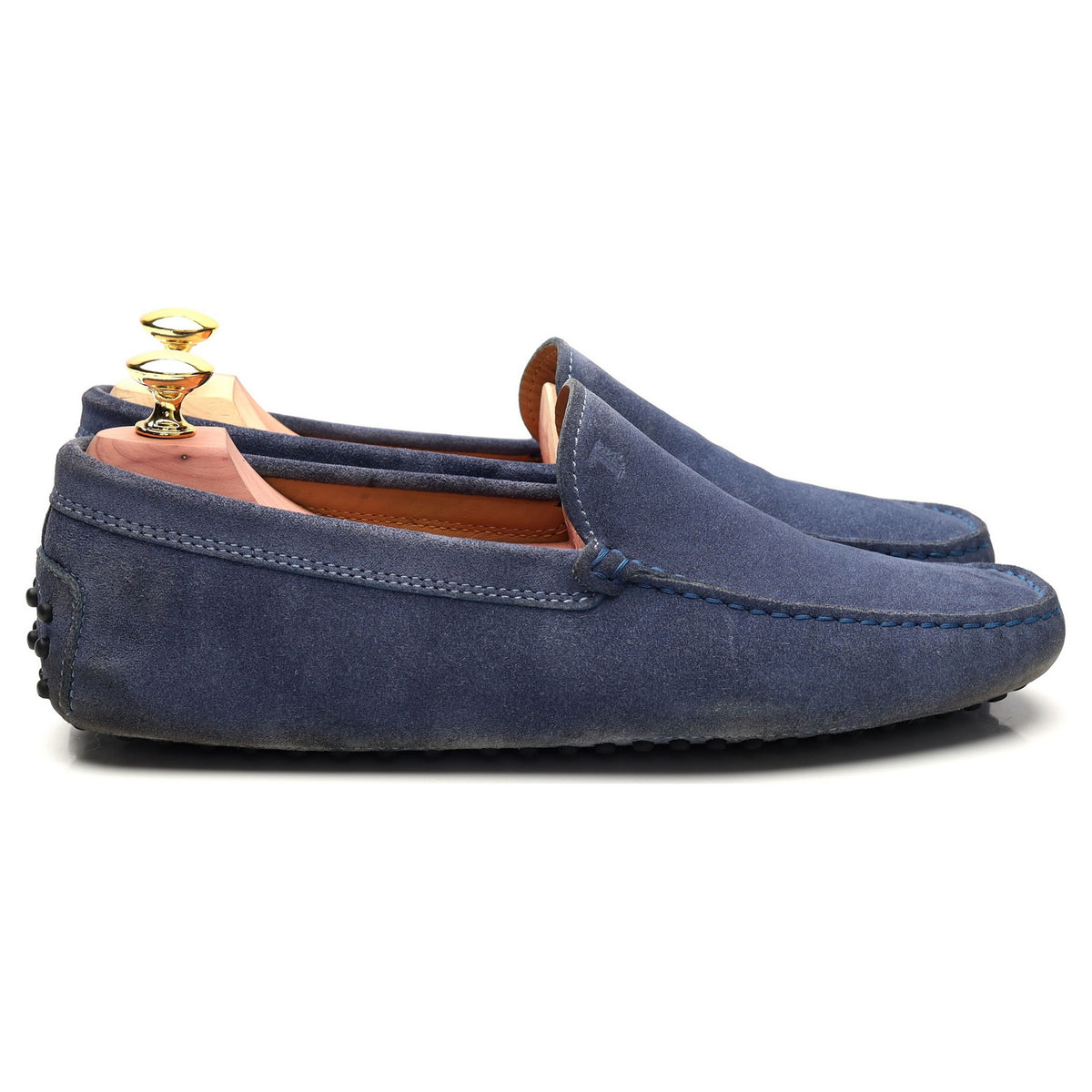 Blue Suede Driving Loafer UK 7