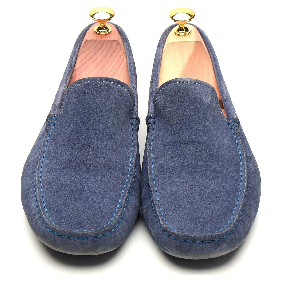 Blue Suede Driving Loafer UK 7