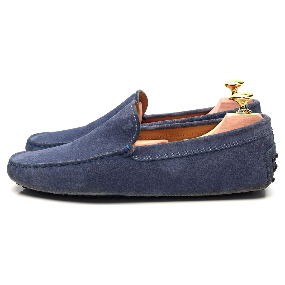 Blue Suede Driving Loafer UK 7