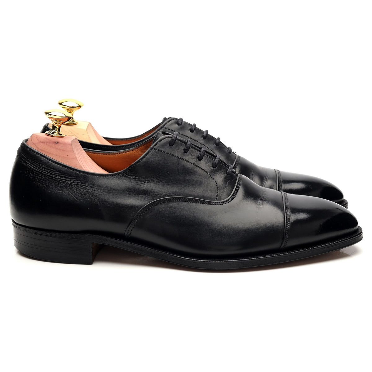 Vintage &#39;Cannon&#39; Black Leather Oxford UK 7 F