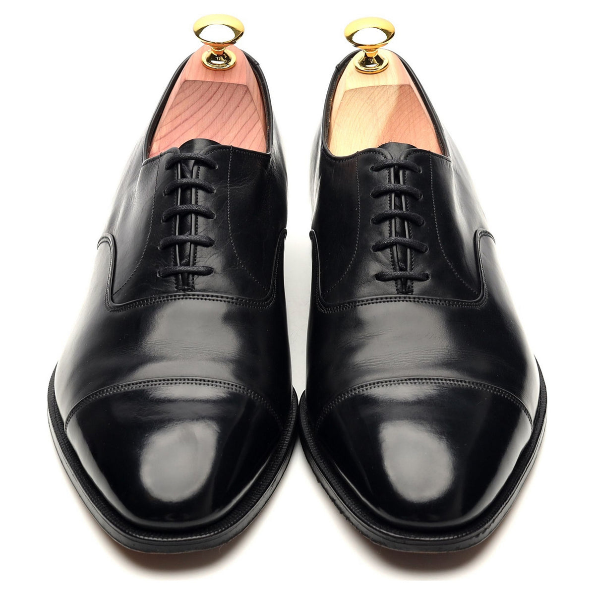 Vintage &#39;Cannon&#39; Black Leather Oxford UK 7 F