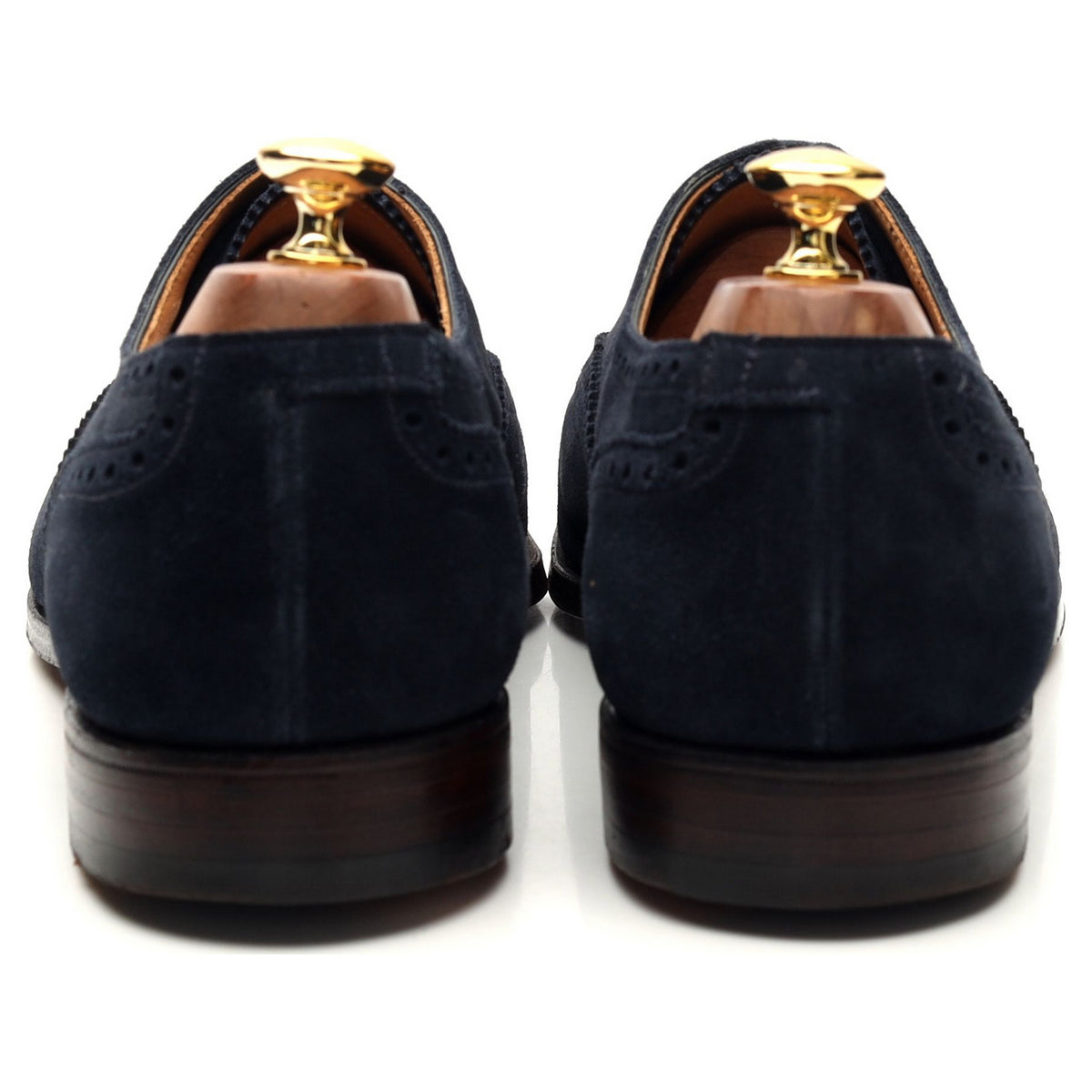 &#39;Westfield&#39; Navy Blue Suede Oxford Brogue UK 10 E