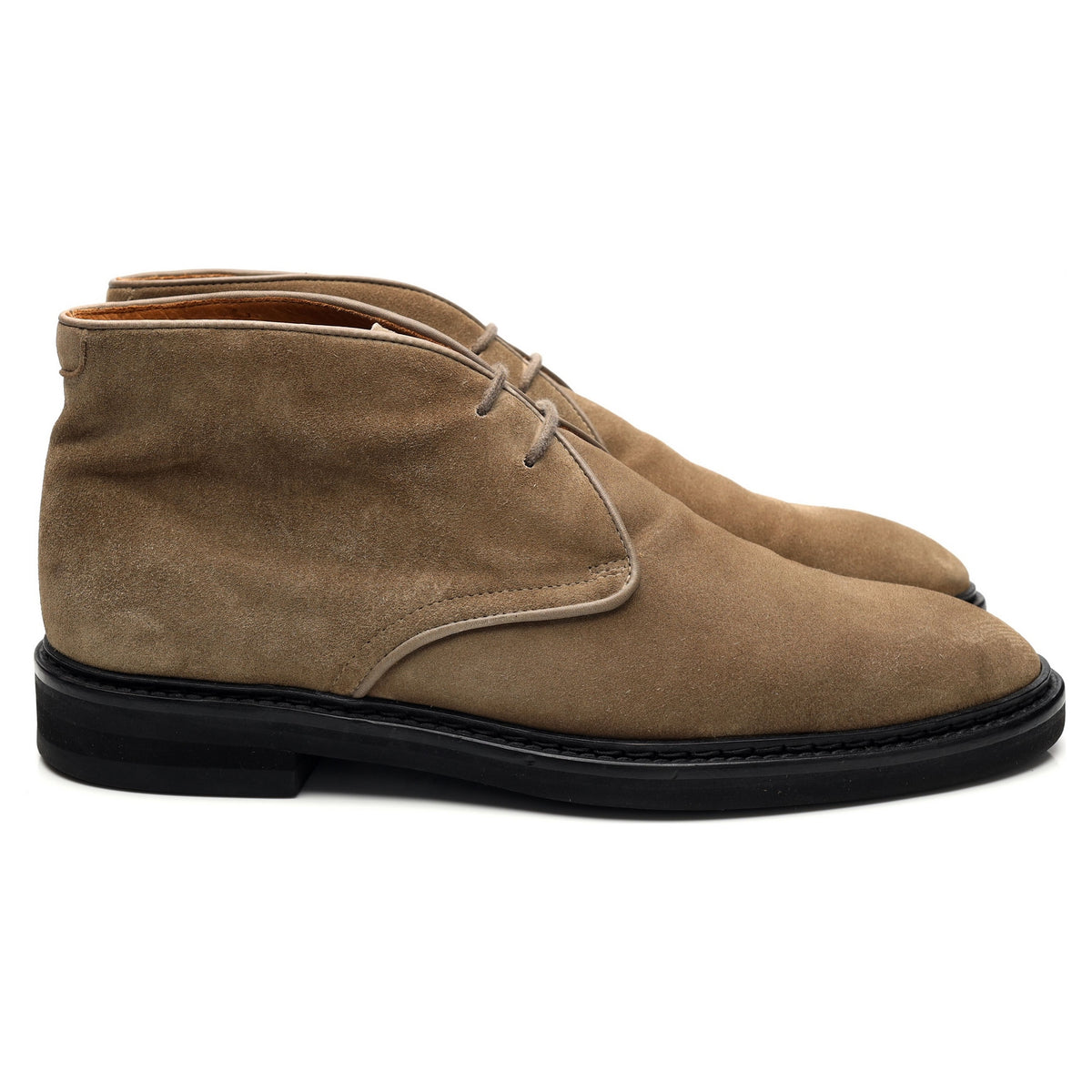 &#39;Lucien&#39; Beige Suede Chukka Boots UK 10.5