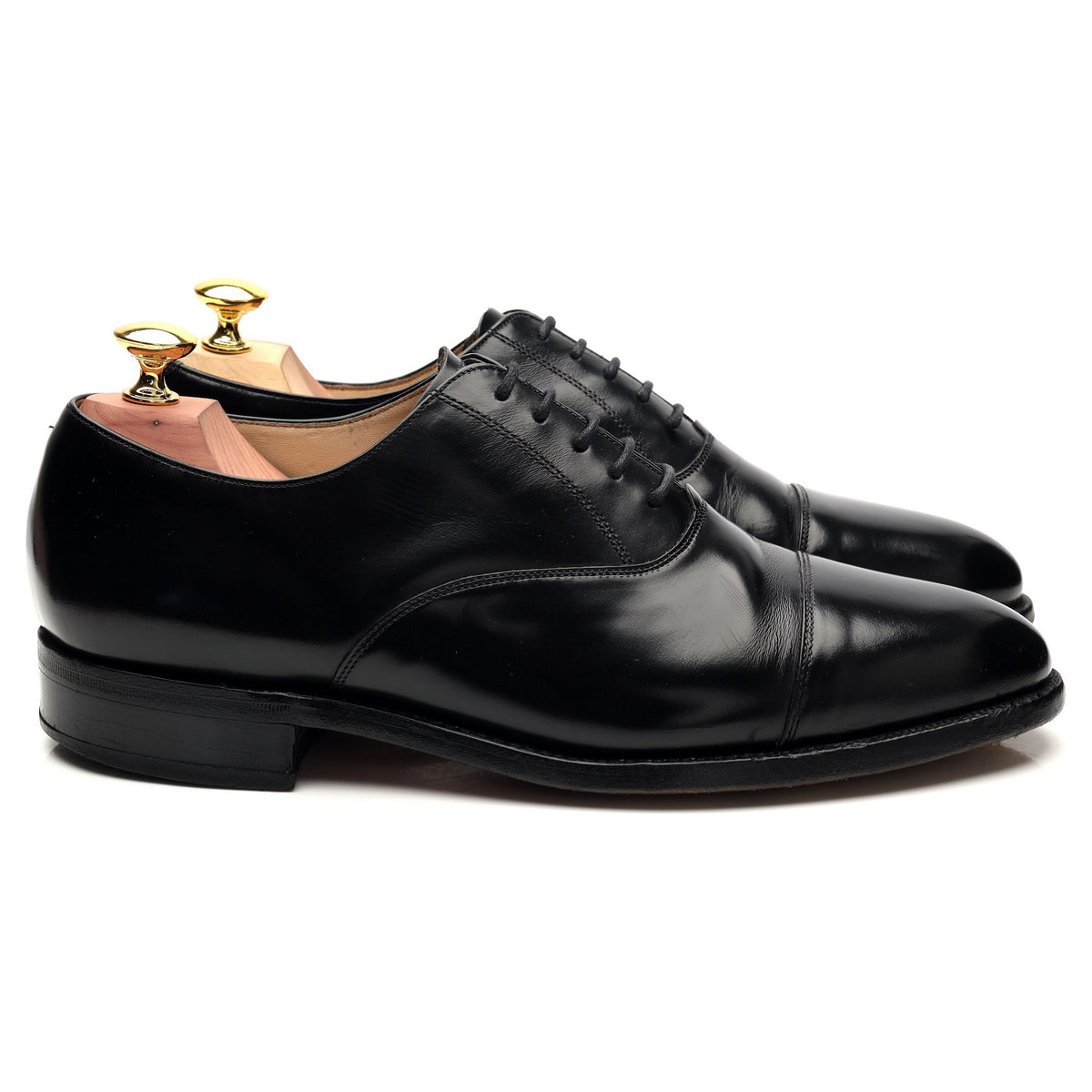 &#39;Arnold&#39; Black Leather Oxford UK 7.5 E