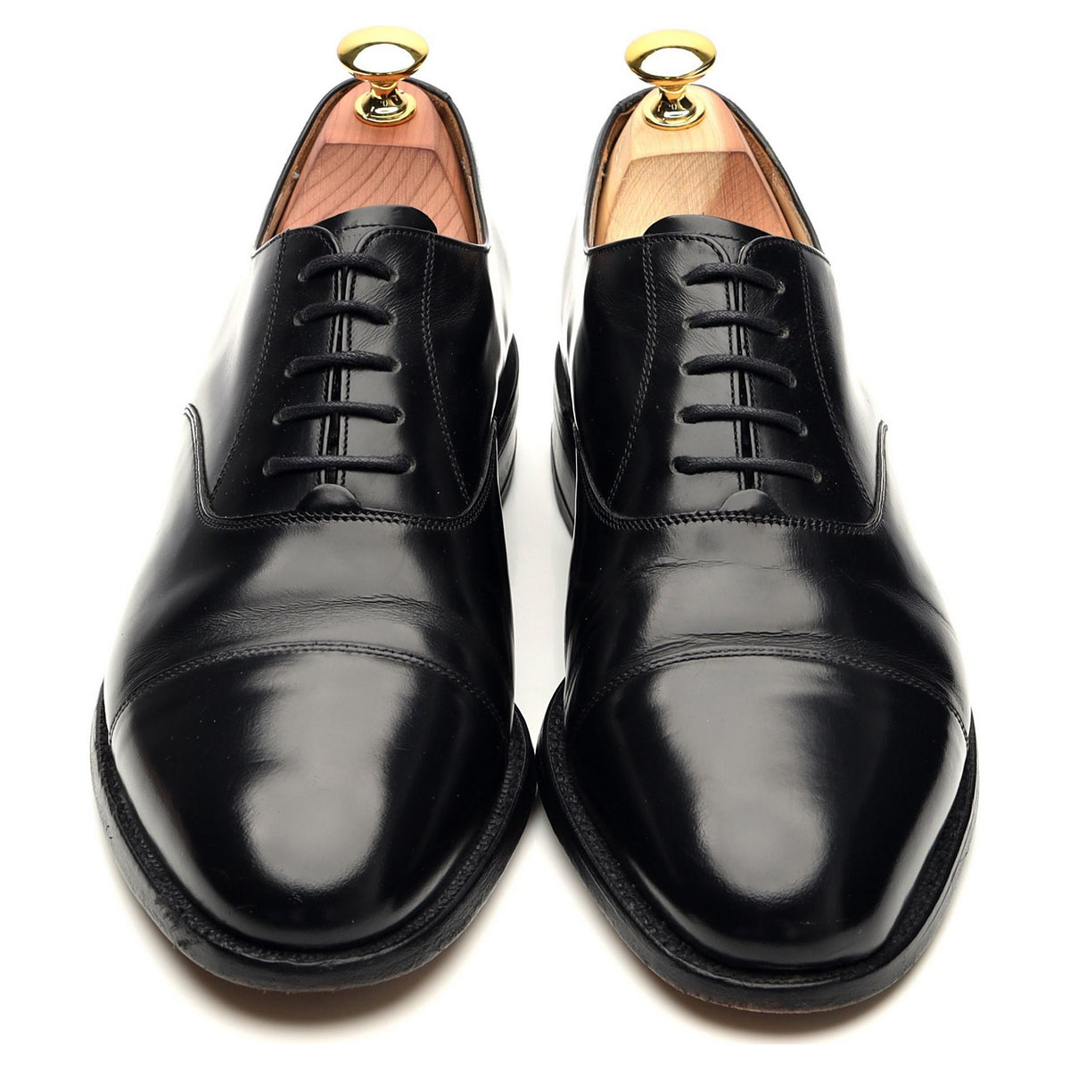 &#39;Arnold&#39; Black Leather Oxford UK 7.5 E