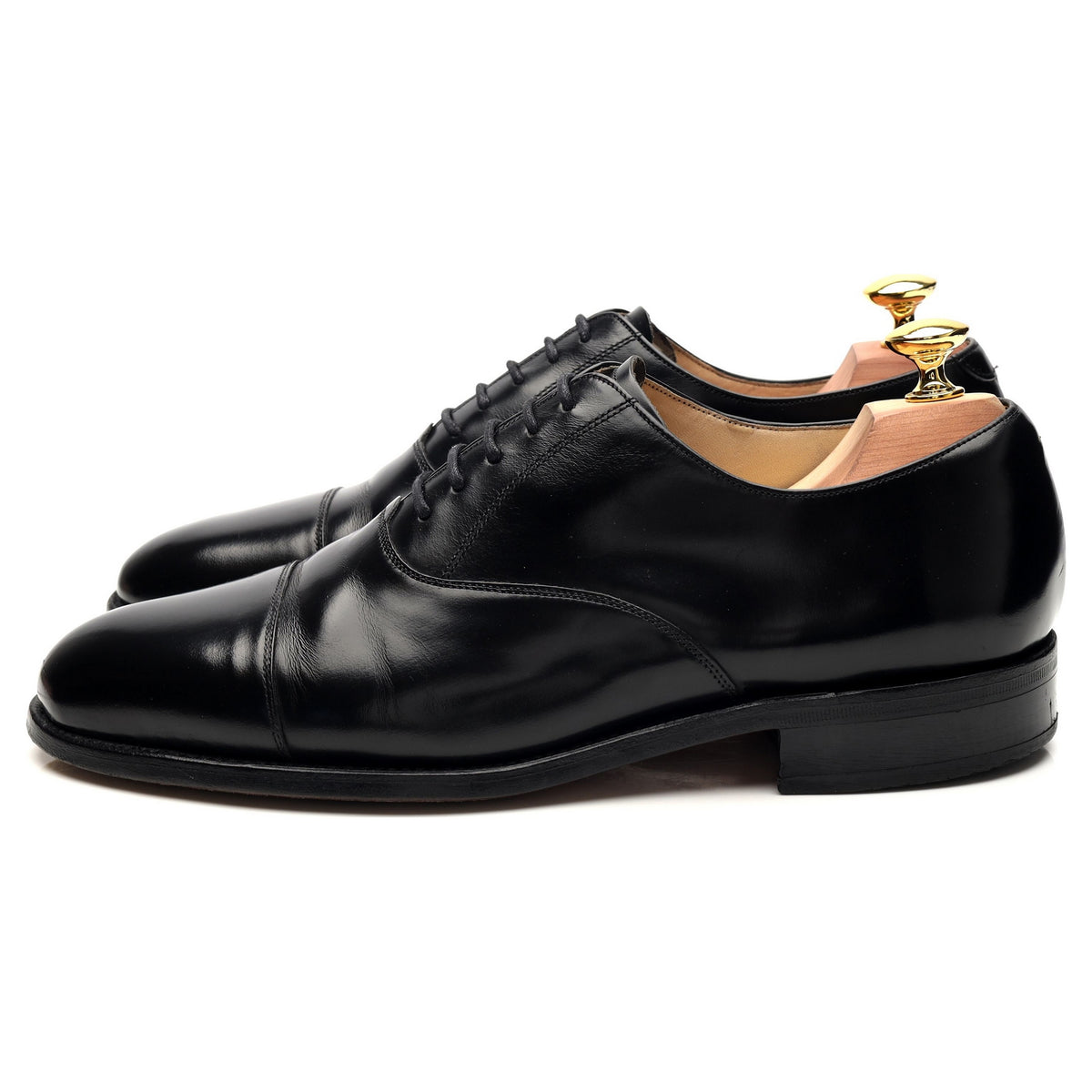 &#39;Arnold&#39; Black Leather Oxford UK 7.5 E