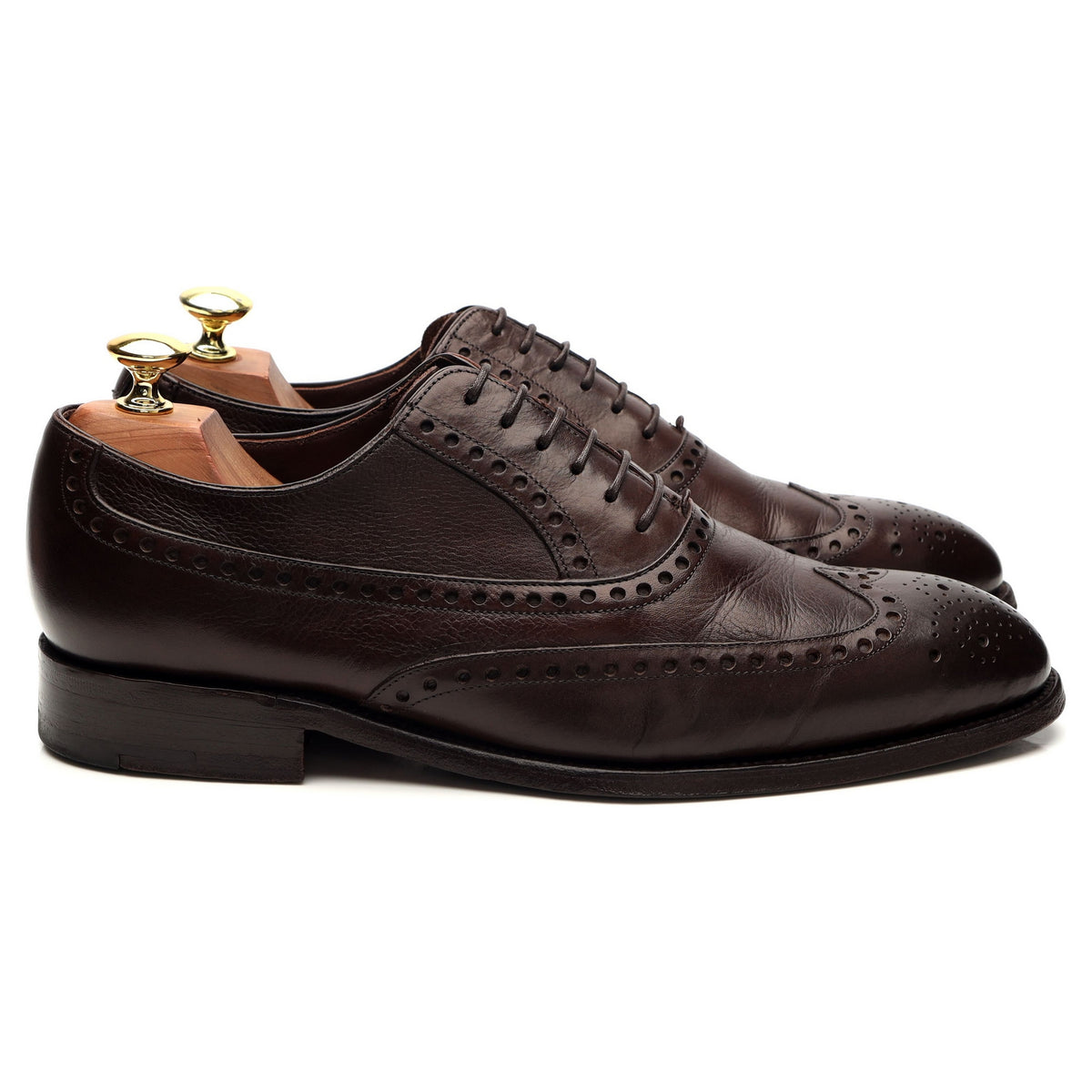 &#39;Flore&#39; Dark Brown Leather Oxford Brogue UK 7.5 G