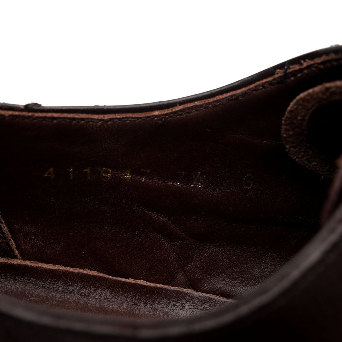 'Flore' Dark Brown Leather Oxford Brogue UK 7.5 G