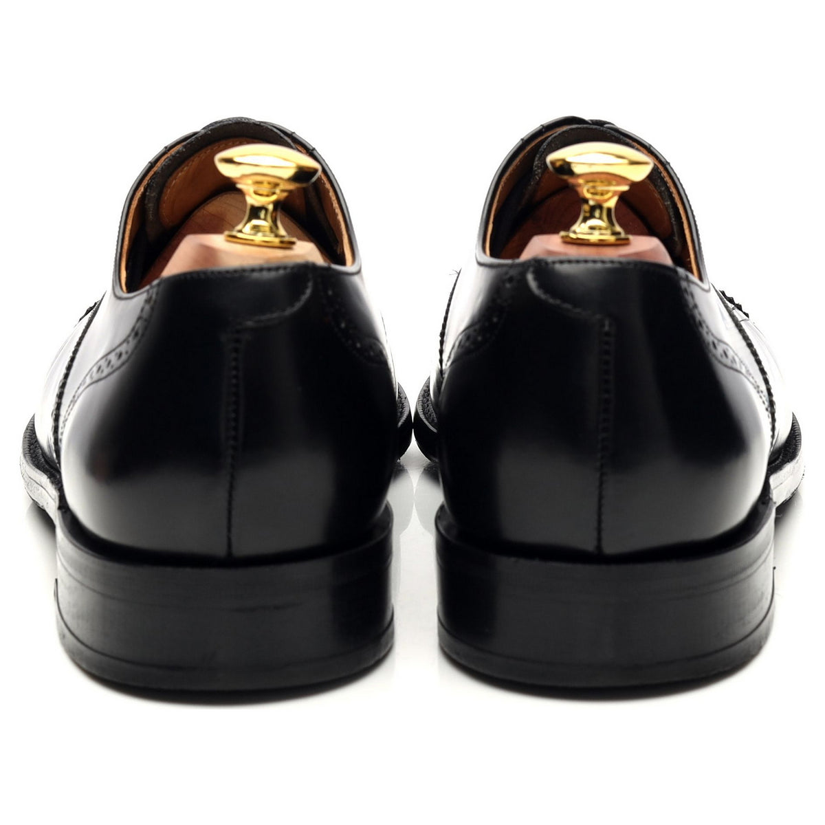 &#39;Alfred&#39; Black Leather Oxford Brogue UK 7.5 G