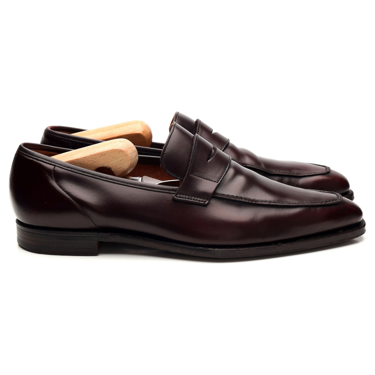 &#39;George&#39; Burgundy Leather Loafer UK 7.5 E