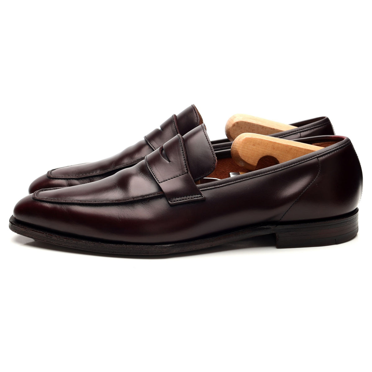 &#39;George&#39; Burgundy Leather Loafer UK 7.5 E