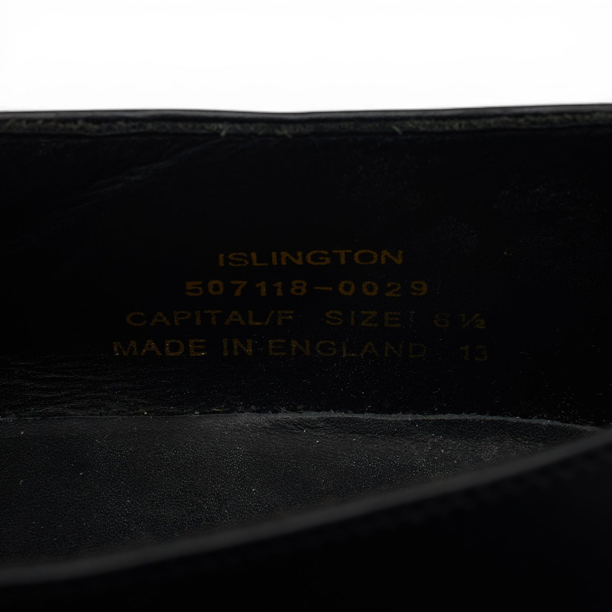 1880 'Islington' Black Leather Monk Strap UK 8.5 F