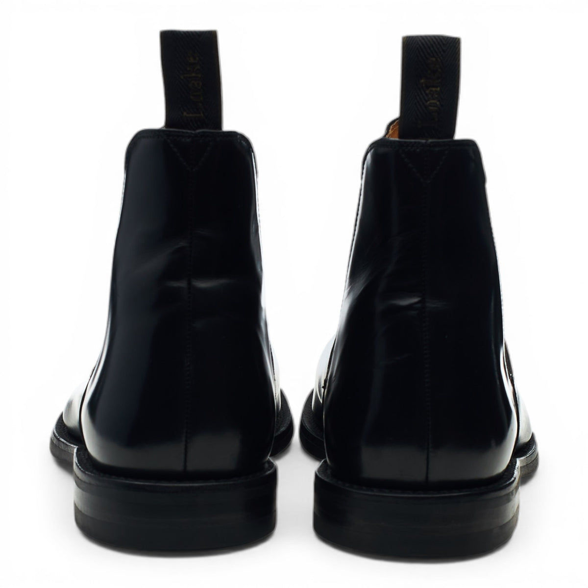 'Ascot' Black Leather Chelsea Boots UK 10 F