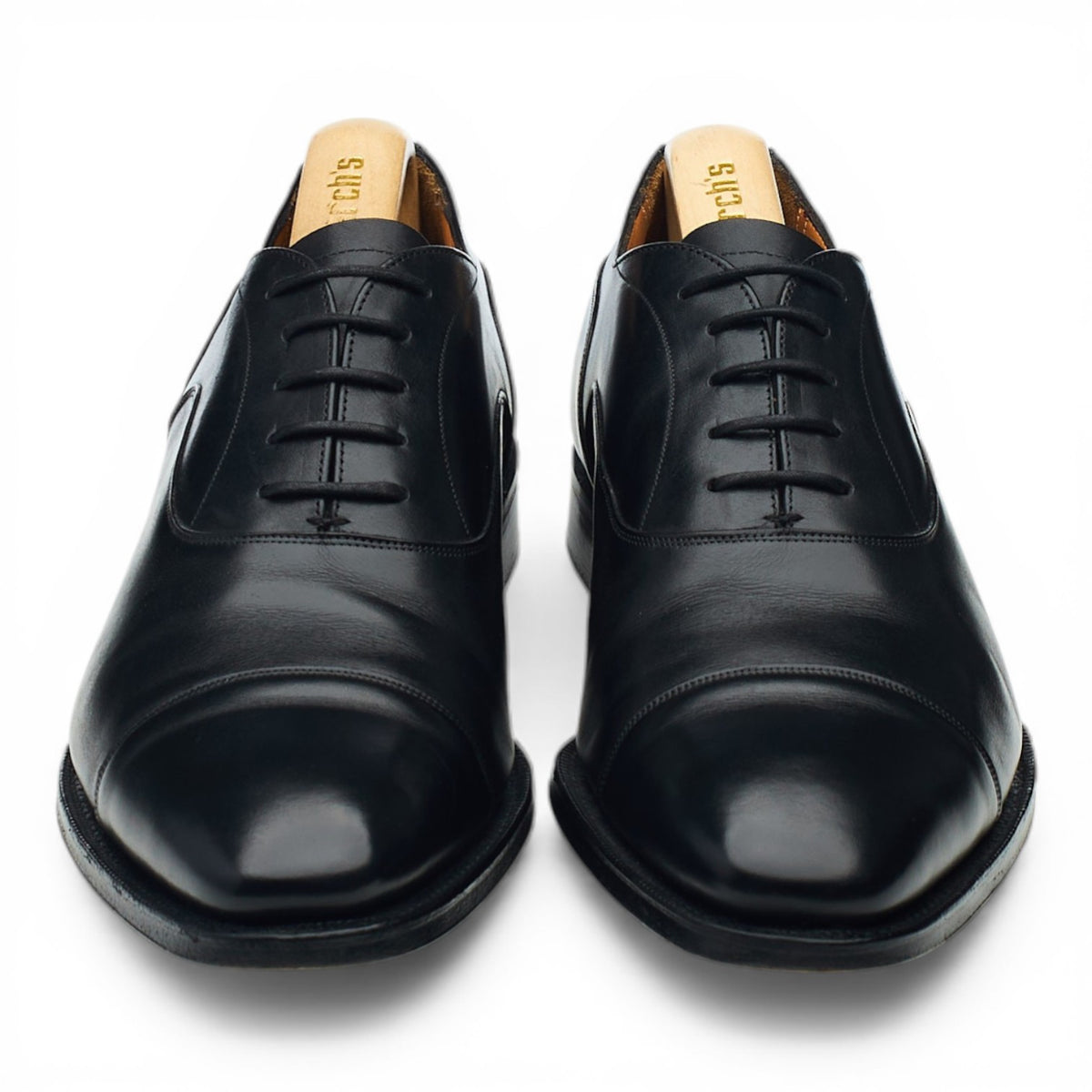 'Sheldon' Black Leather Oxford UK 7 G