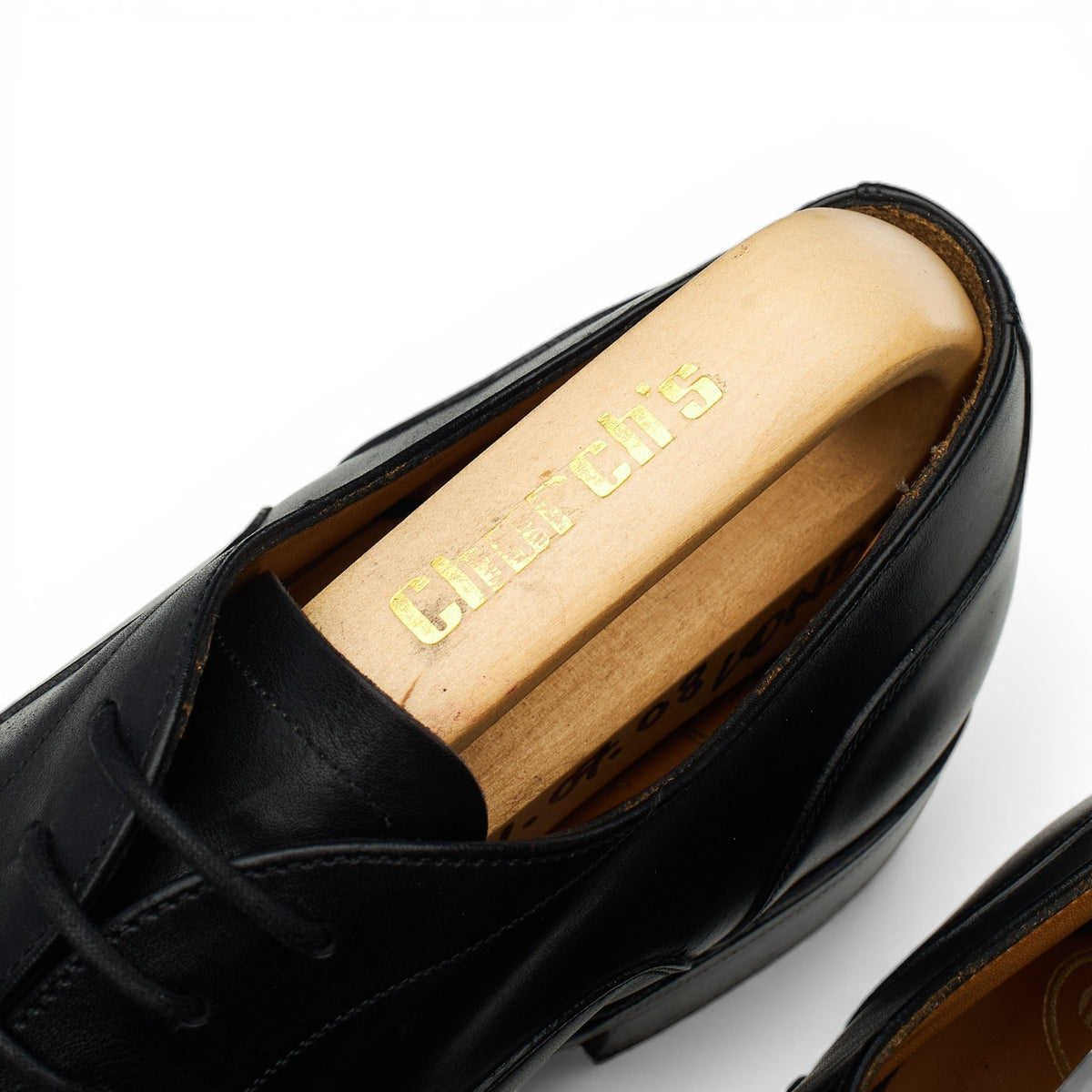 'Sheldon' Black Leather Oxford UK 7 G