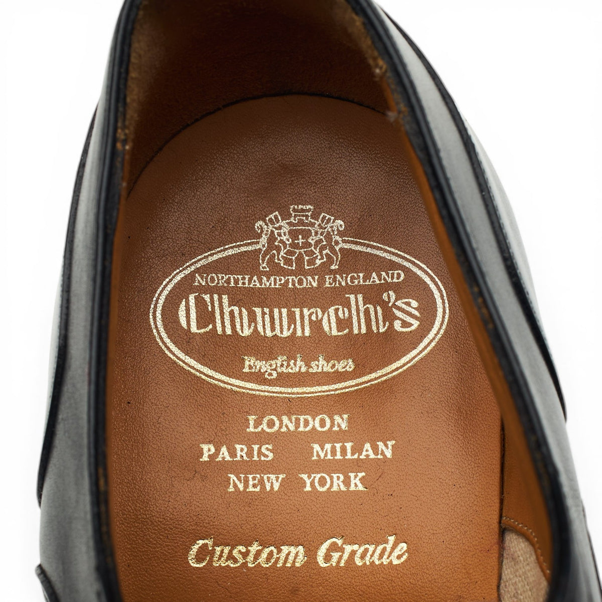 'Sheldon' Black Leather Oxford UK 7 G