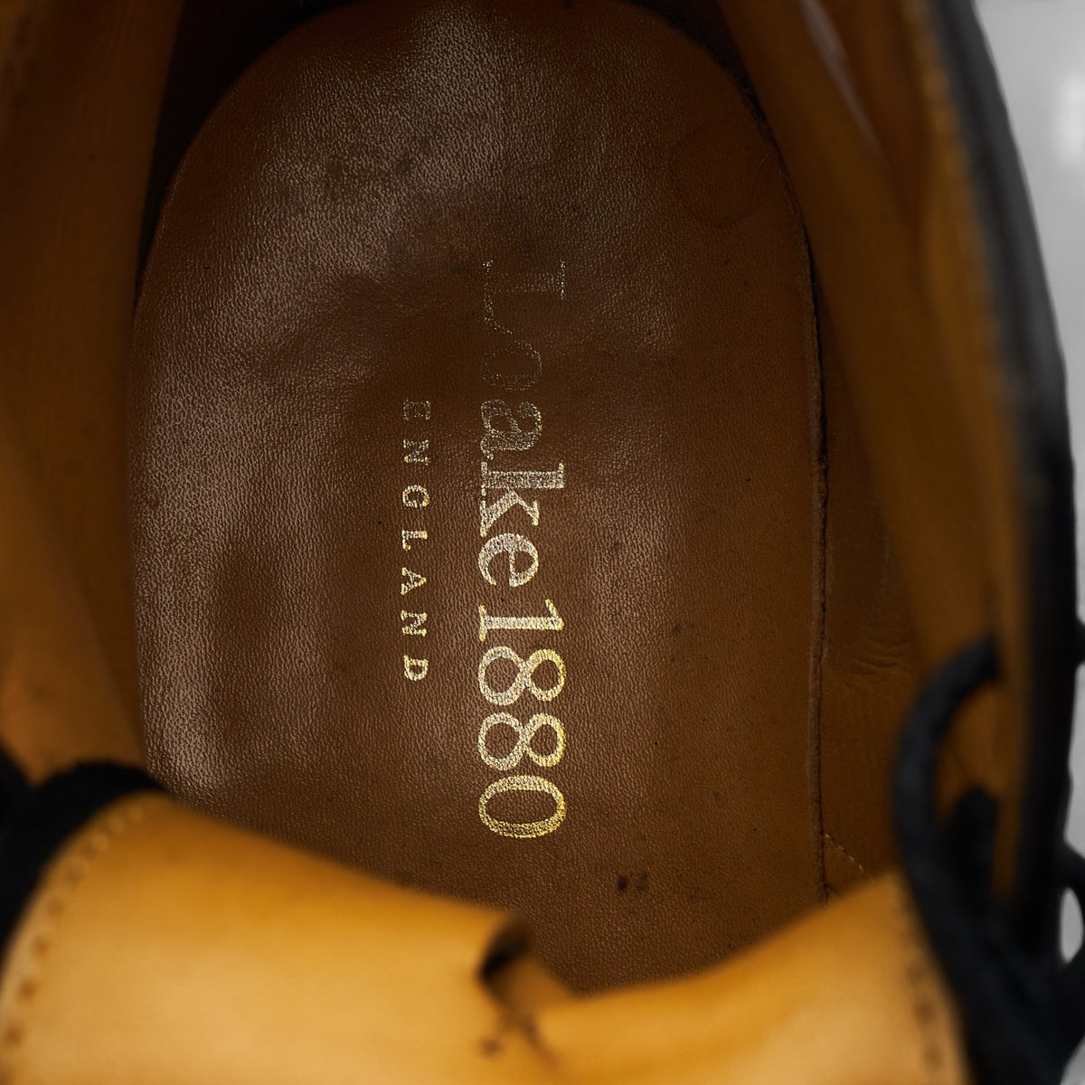 1880 'Burford 2' Black Leather Boots Brogues UK 7 F