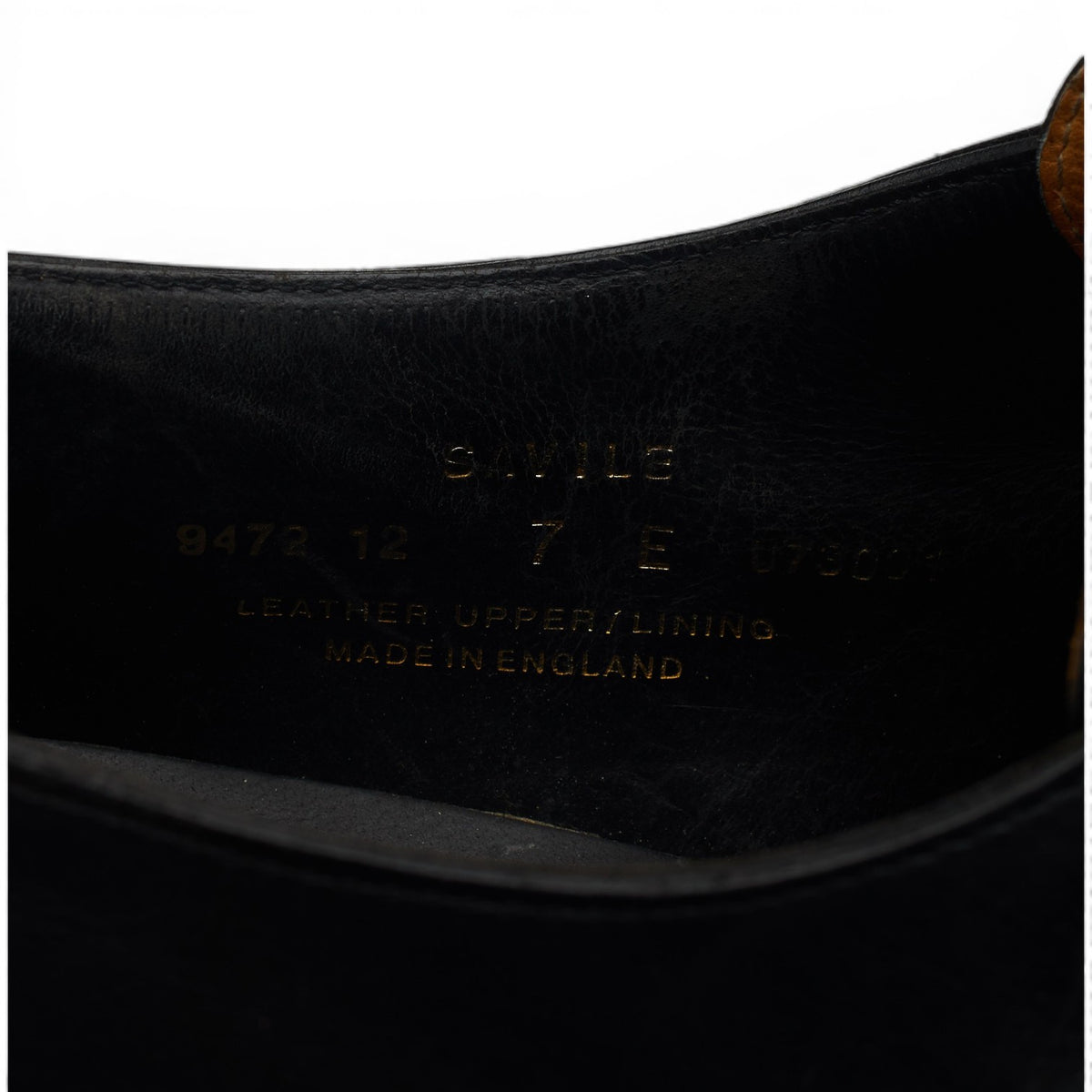 'Savile' Black Leather Monk Strap UK 7 E