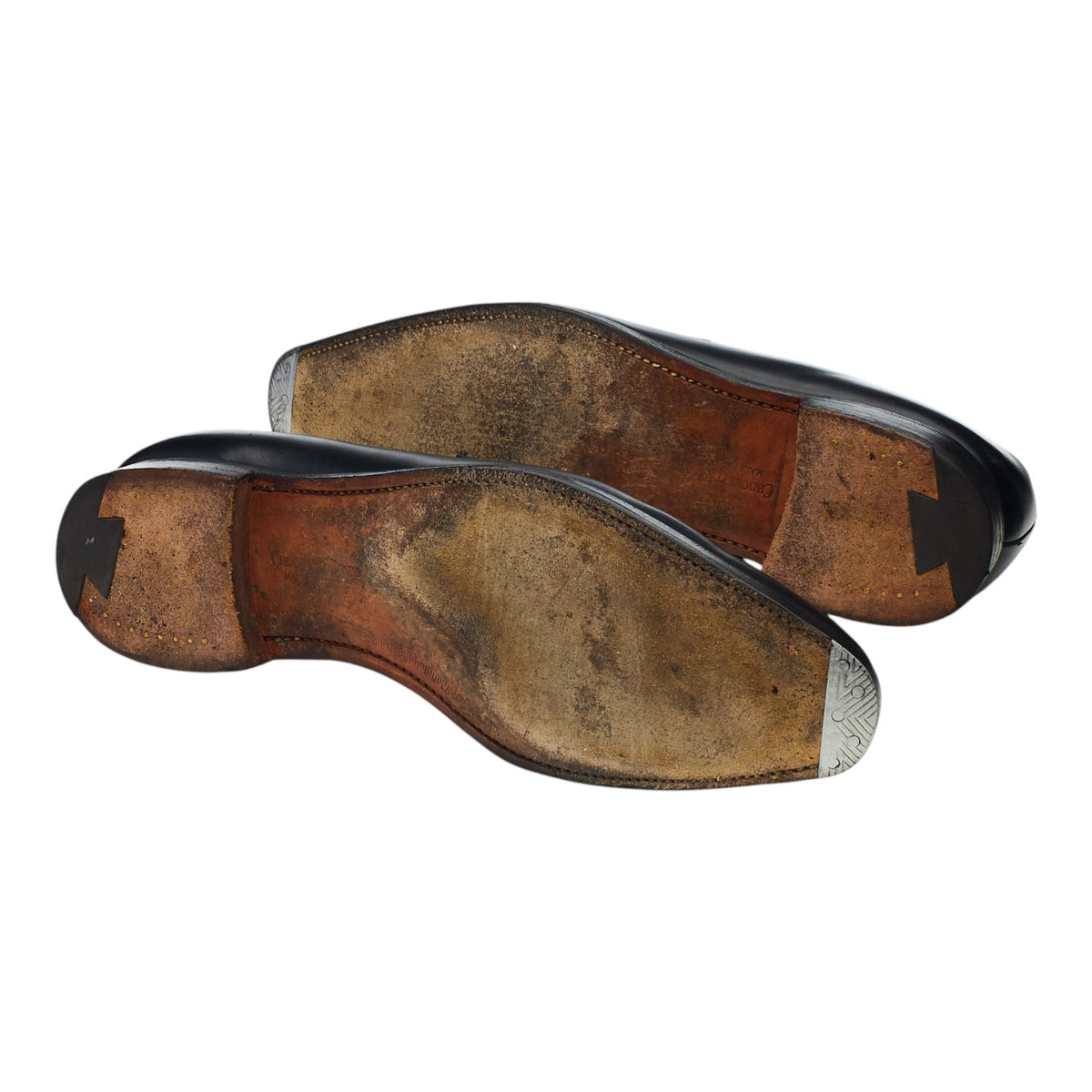 'Merton' Black Leather Loafers UK 7 E