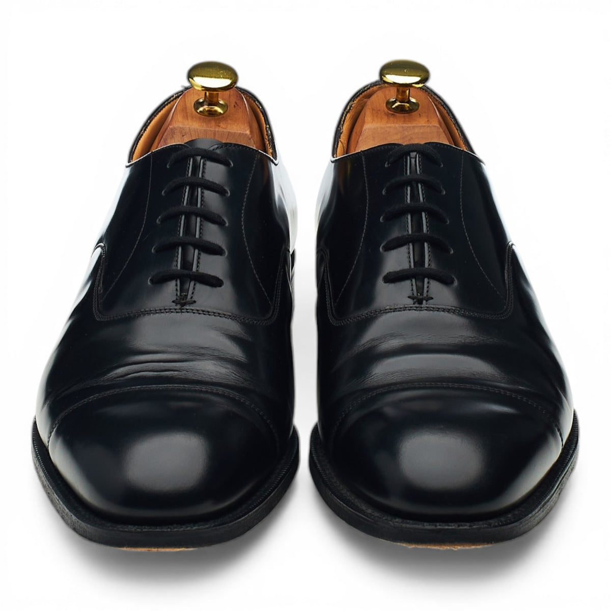 'Consul' Black Leather Oxford UK 8.5 G