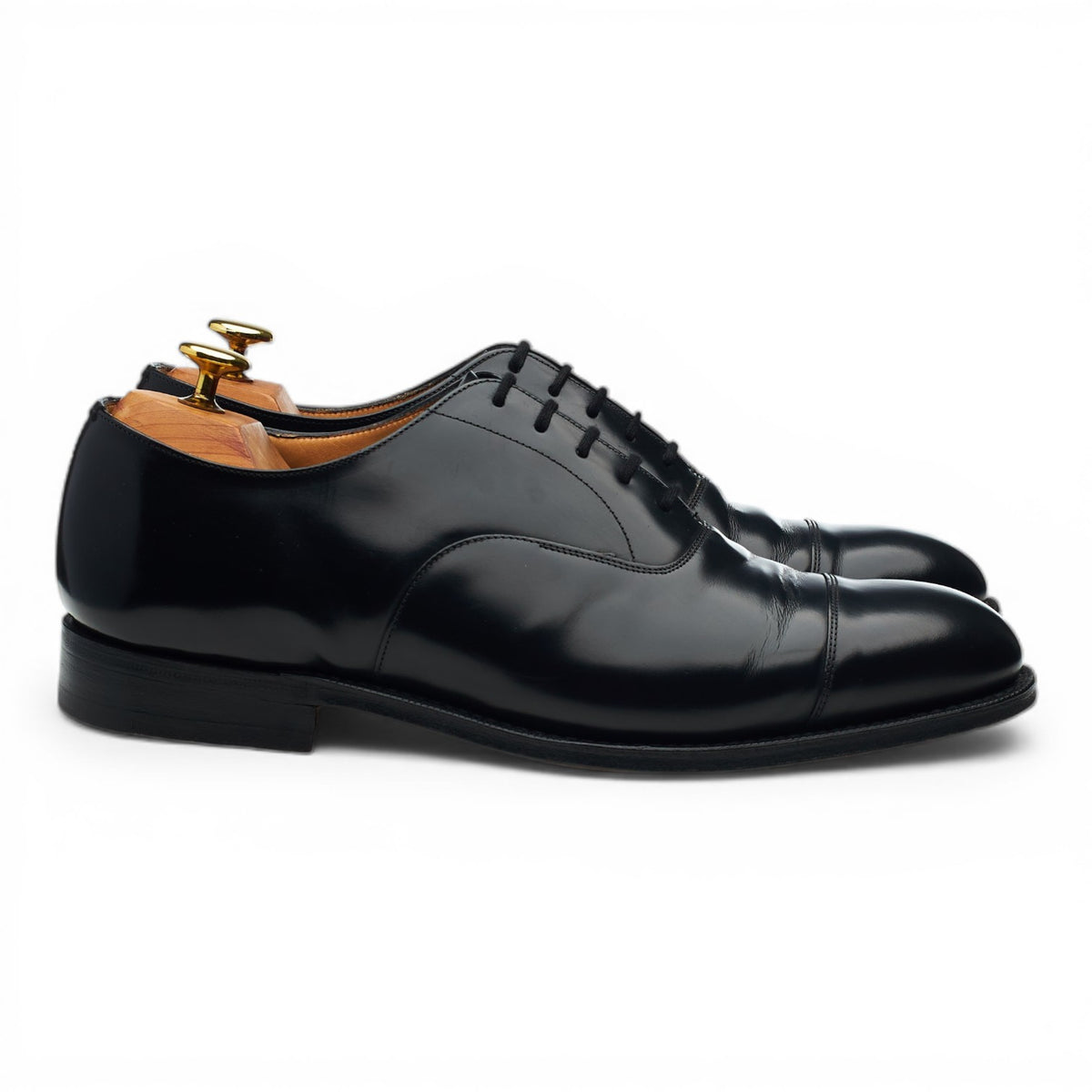 'Consul' Black Leather Oxford UK 8.5 G