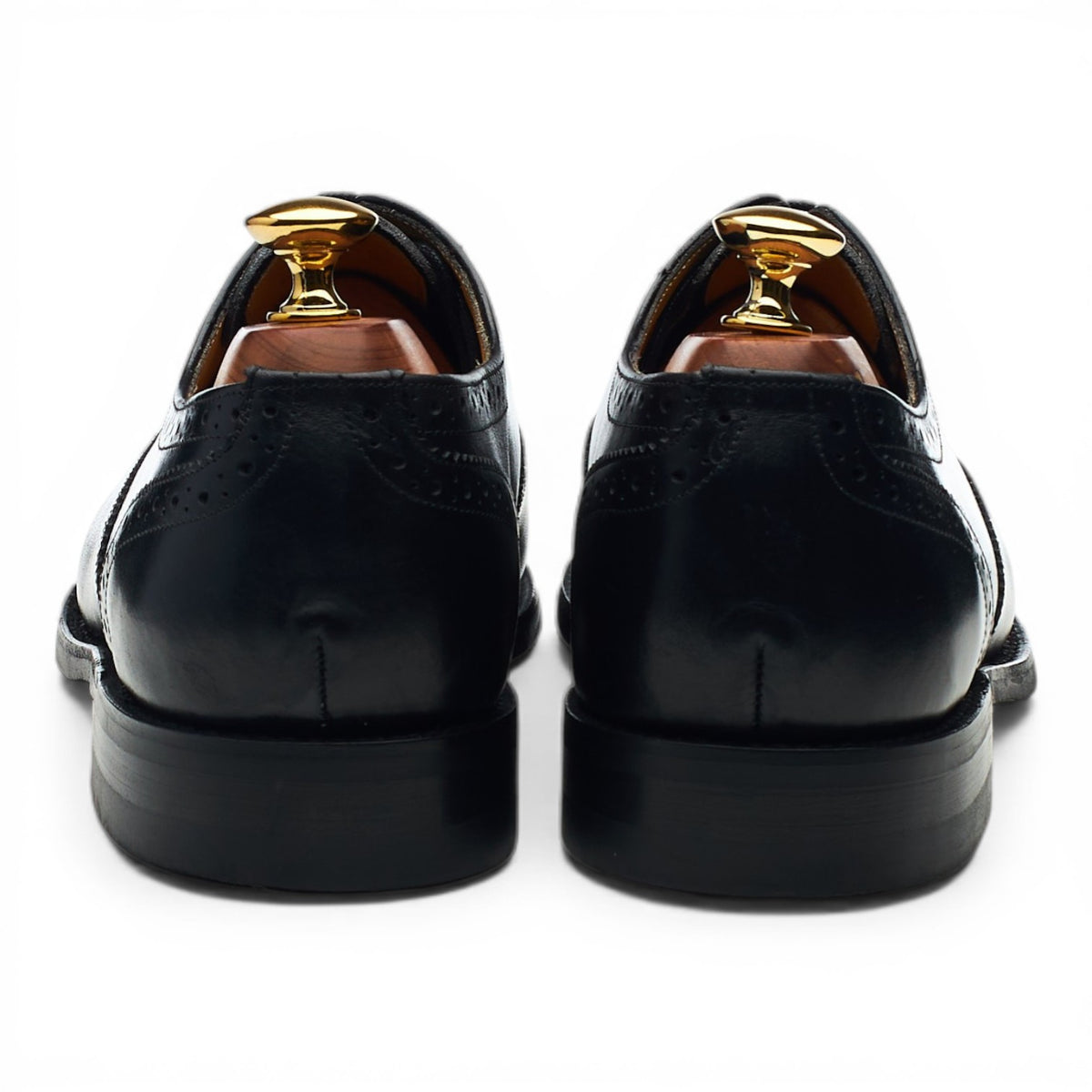 'Mirfield' Black Leather Oxford Brogues UK 6.5 E