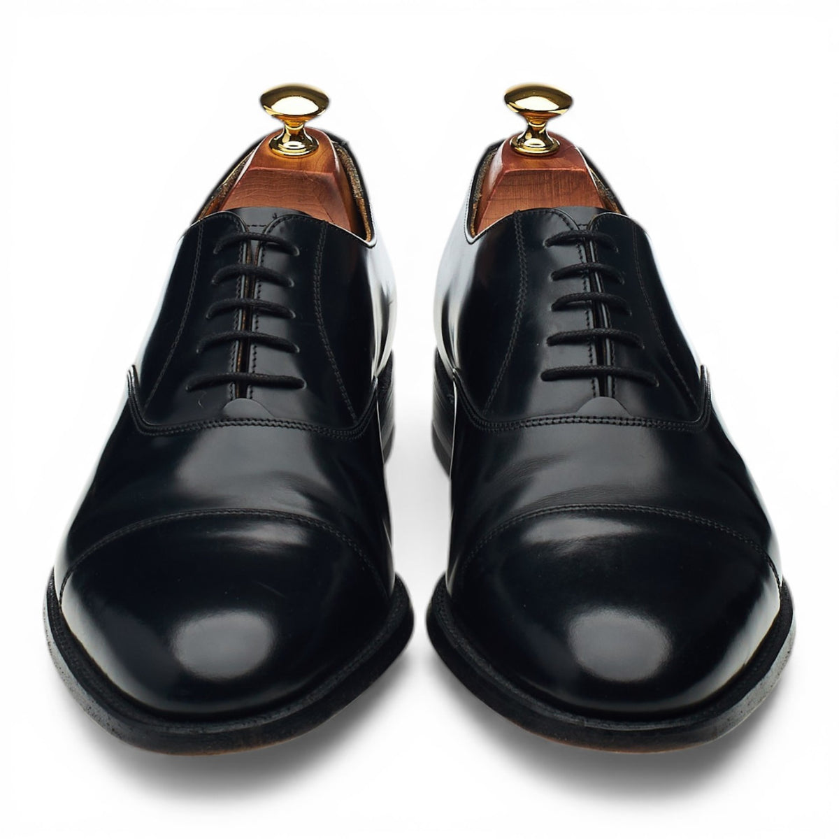 'Arnold' Black Leather Oxford UK 8.5 G
