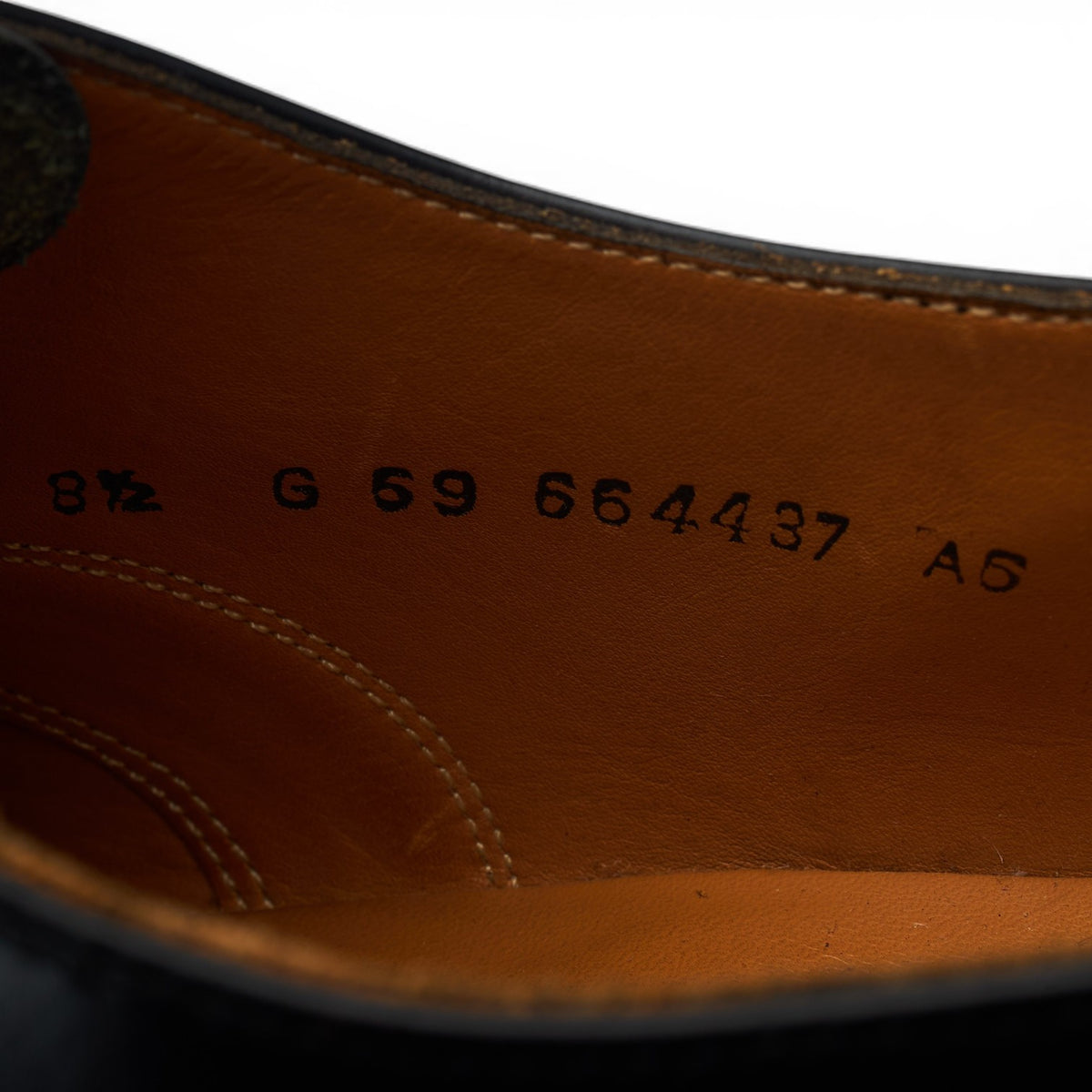 'Arnold' Black Leather Oxford UK 8.5 G