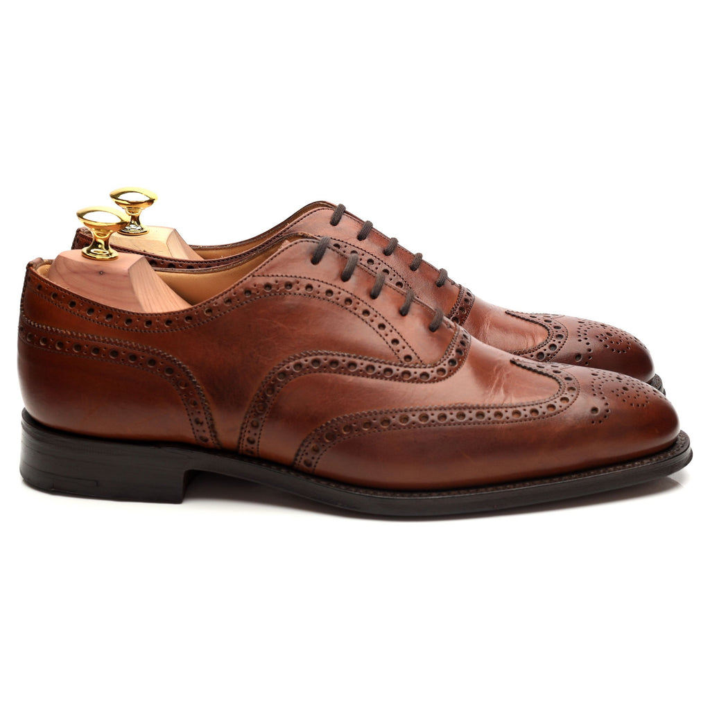 Chetwynd' Tan Brown Leather Oxford Brogues UK 7 G - Abbot's Shoes