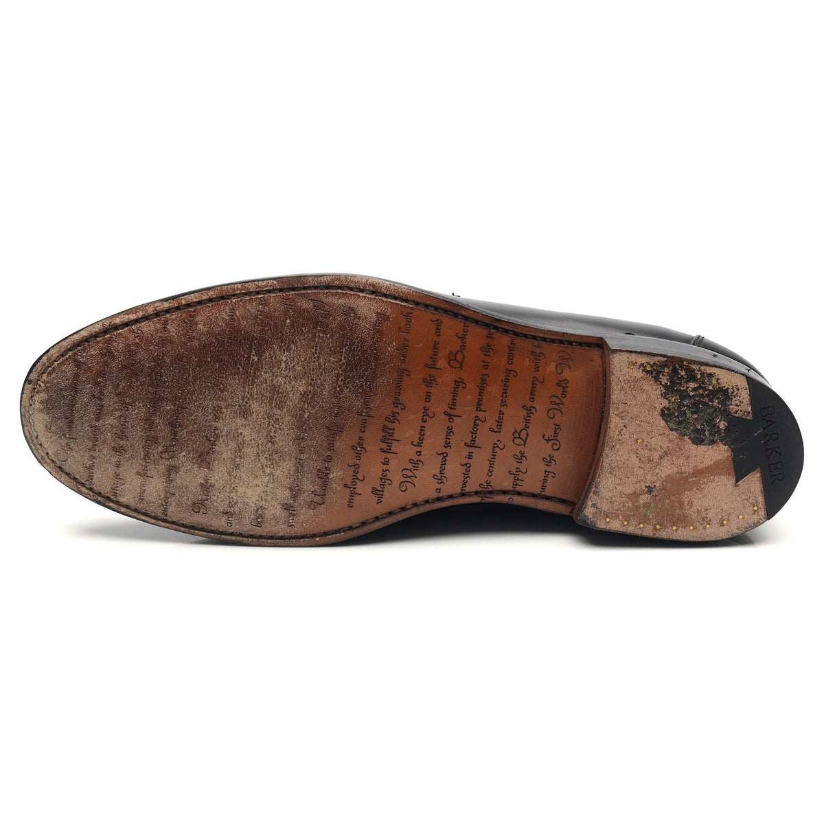 &#39;Jevington&#39; Black Leather Loafers UK 10 F