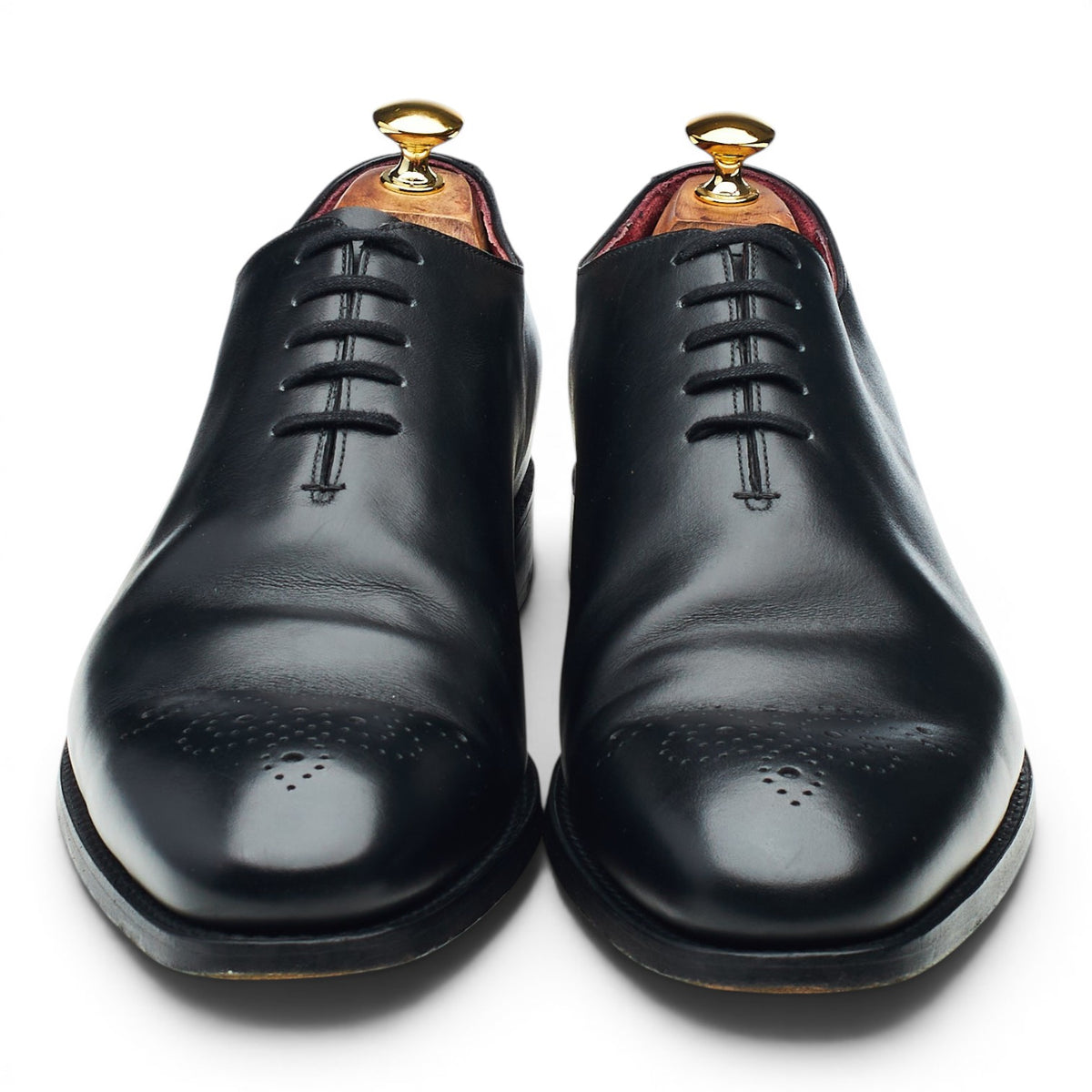 Black Leather Wholecut Oxford UK 11