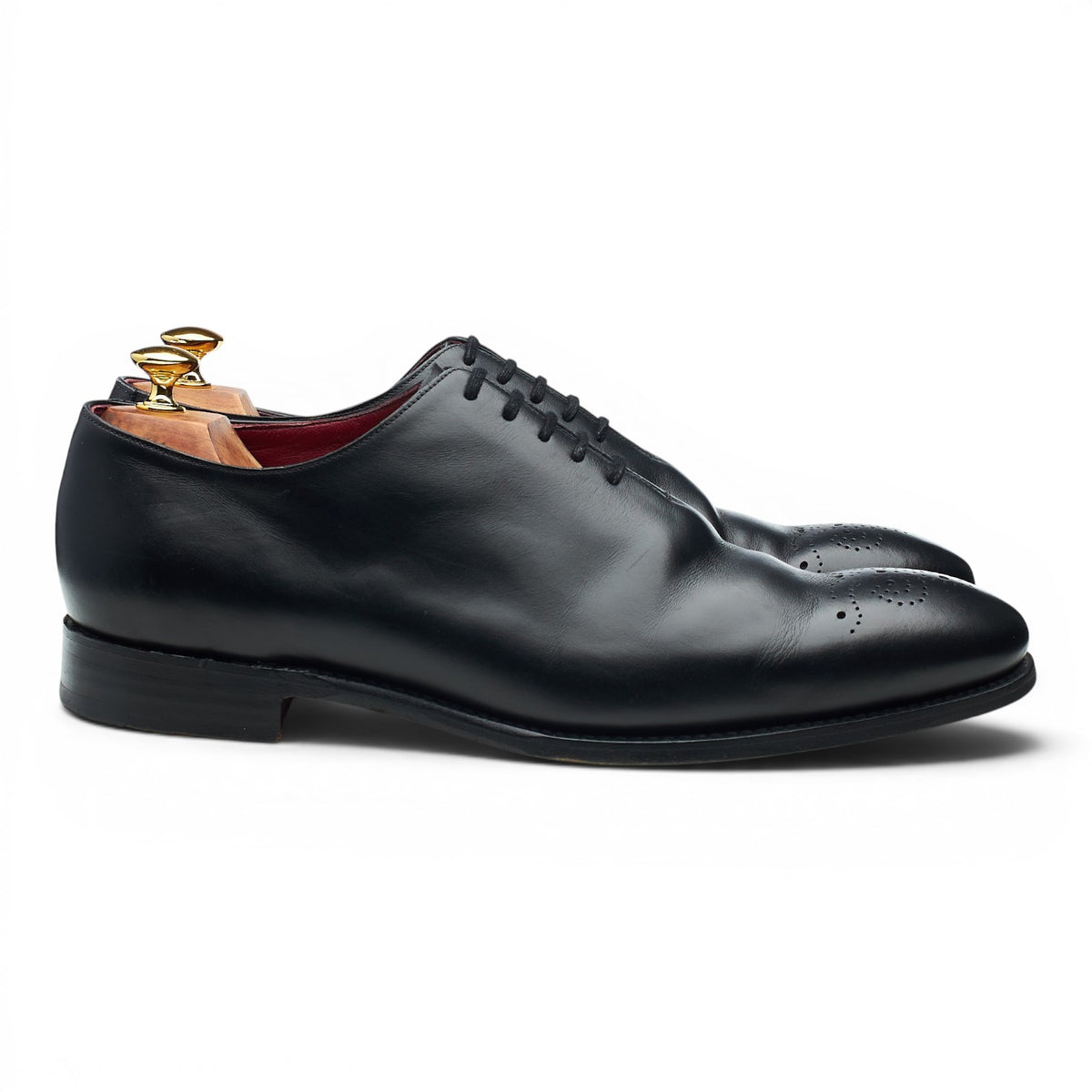 Black Leather Wholecut Oxford UK 11
