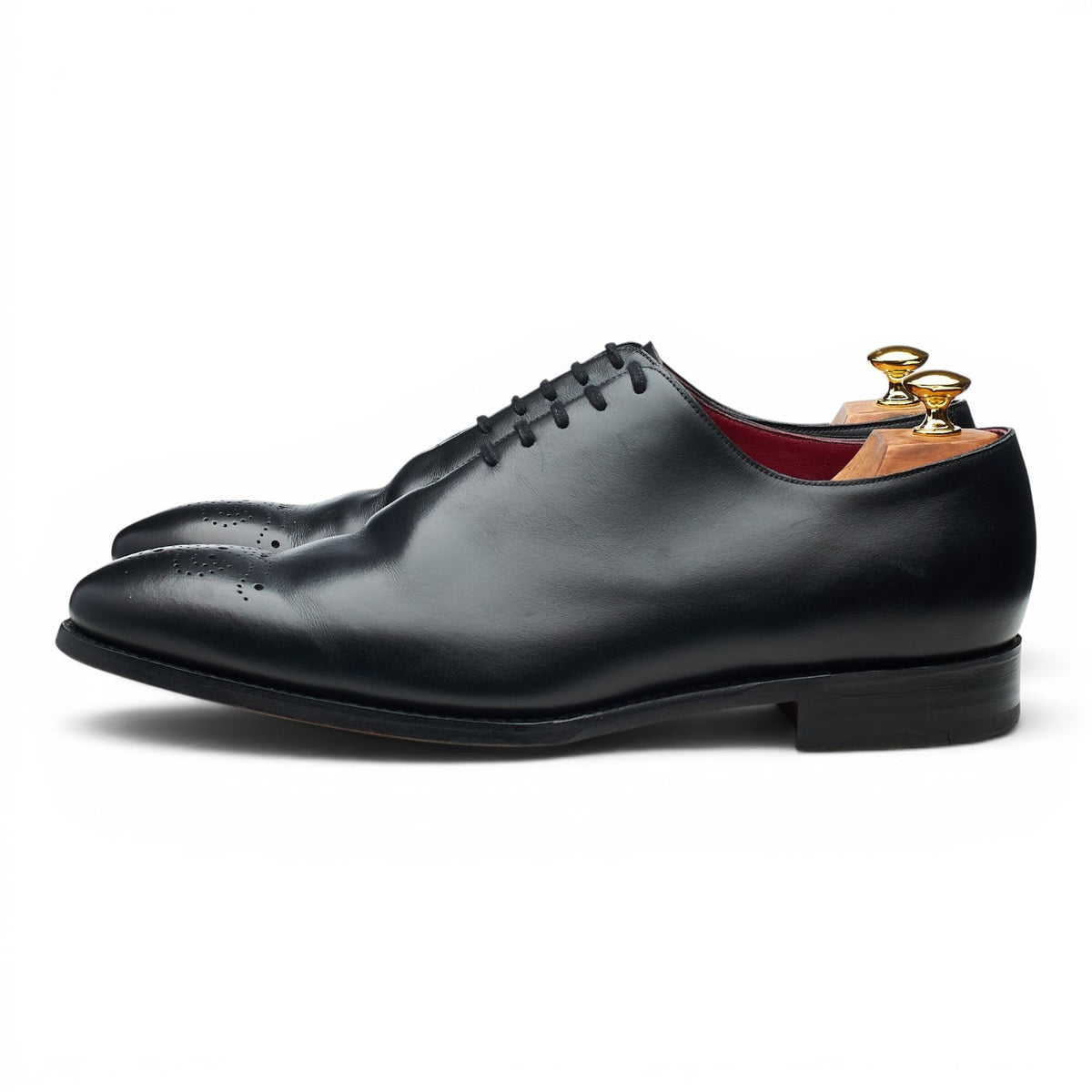 Black Leather Wholecut Oxford UK 11