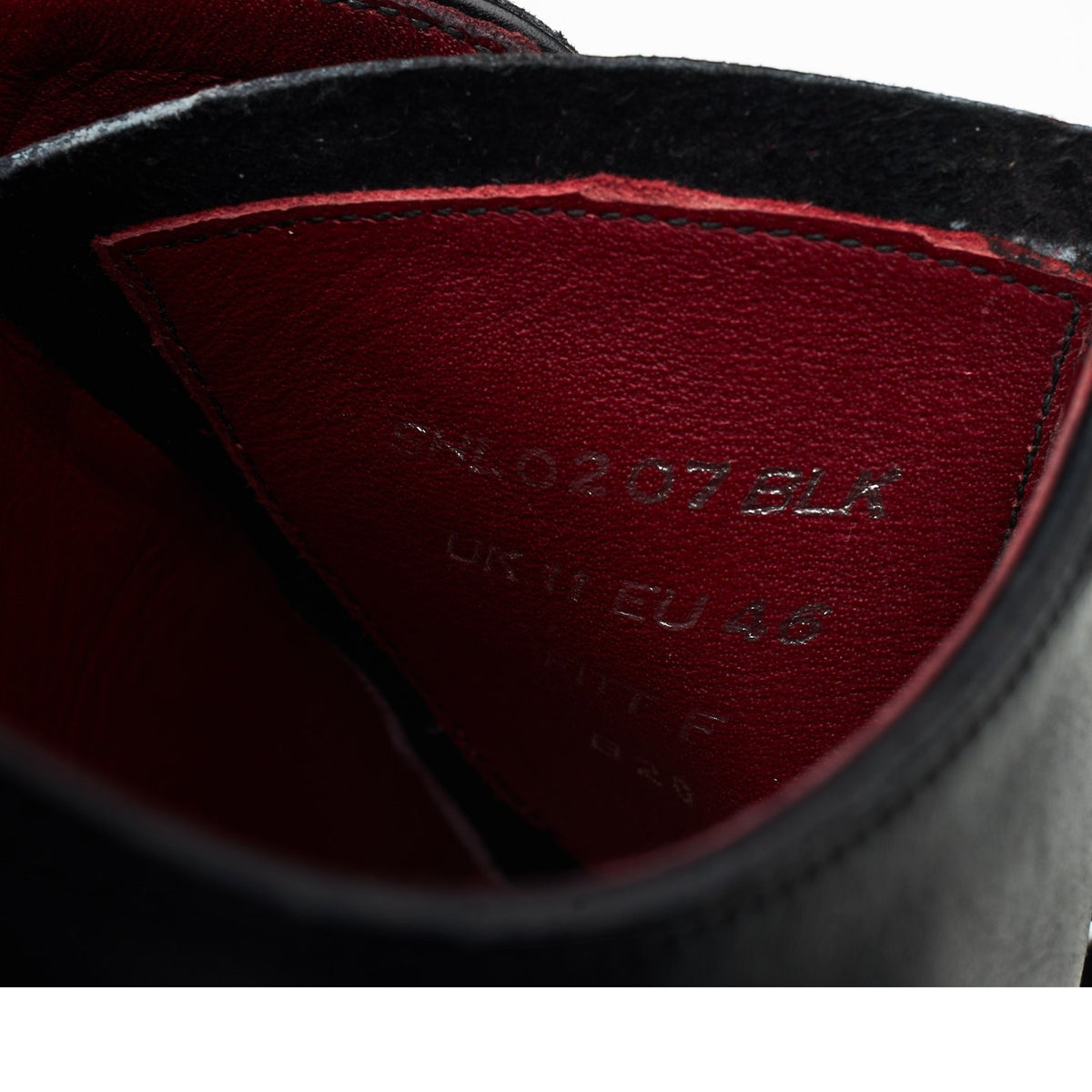 Black Leather Wholecut Oxford UK 11