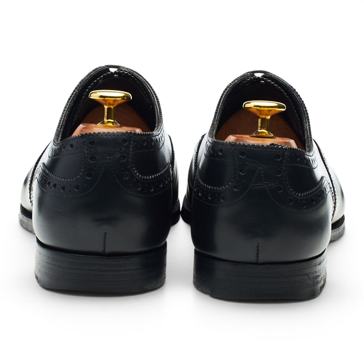 'Cadogan' Black Leather Oxford Brogues UK 8 F