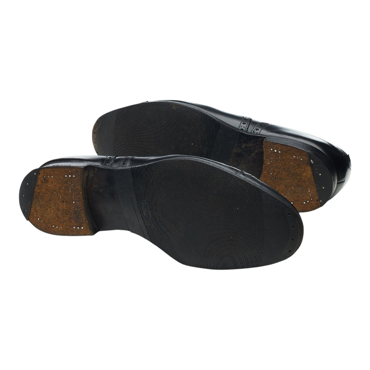 'Cadogan' Black Leather Oxford Brogues UK 8 F