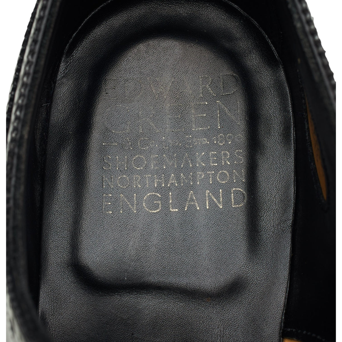 'Cadogan' Black Leather Oxford Brogues UK 8 F
