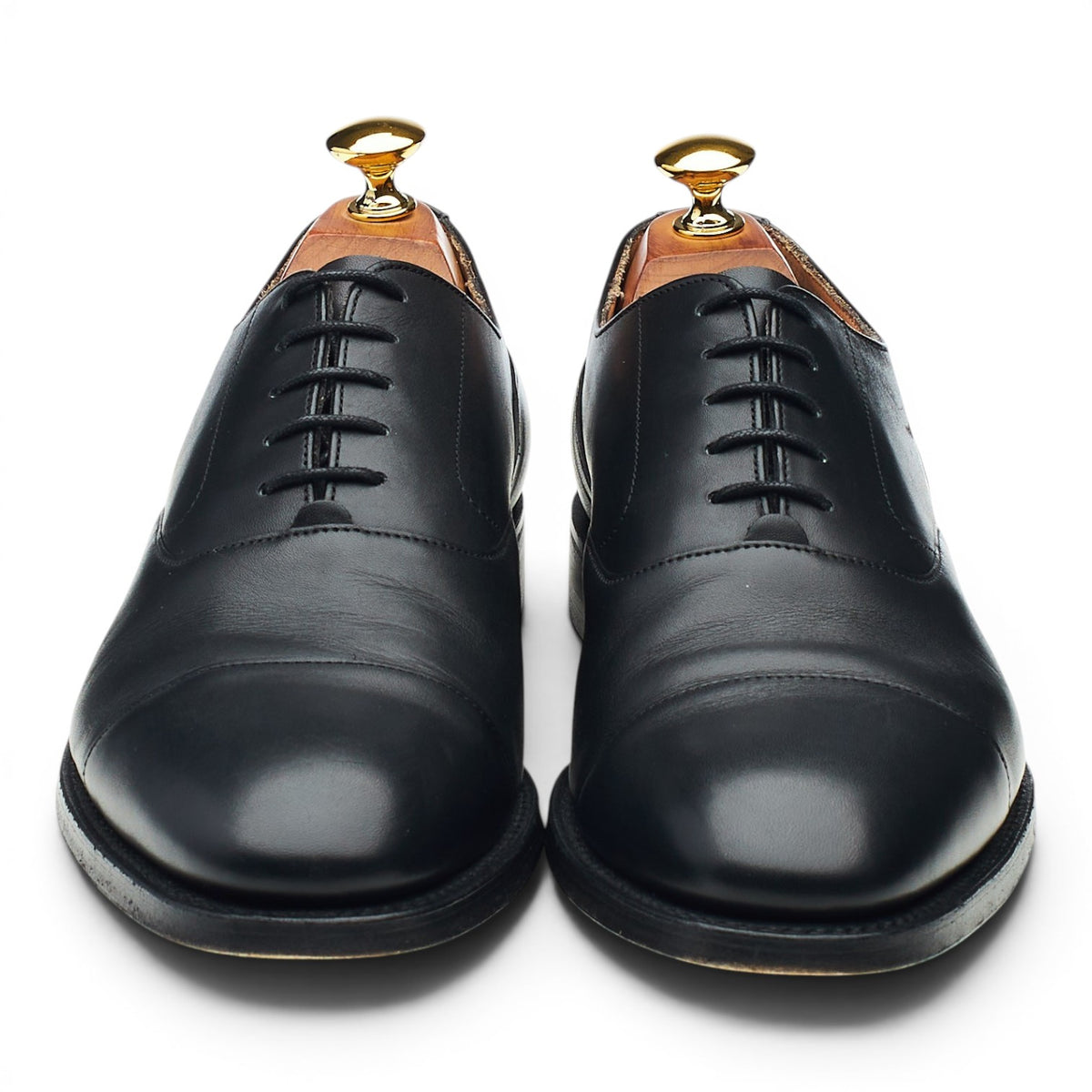 Bodileys Black Leather Semi-Lined Oxford UK 7 F