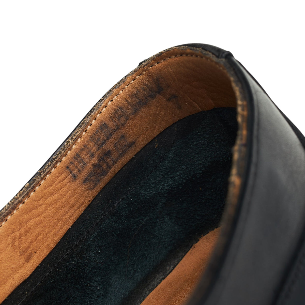 Bodileys Black Leather Semi-Lined Oxford UK 7 F