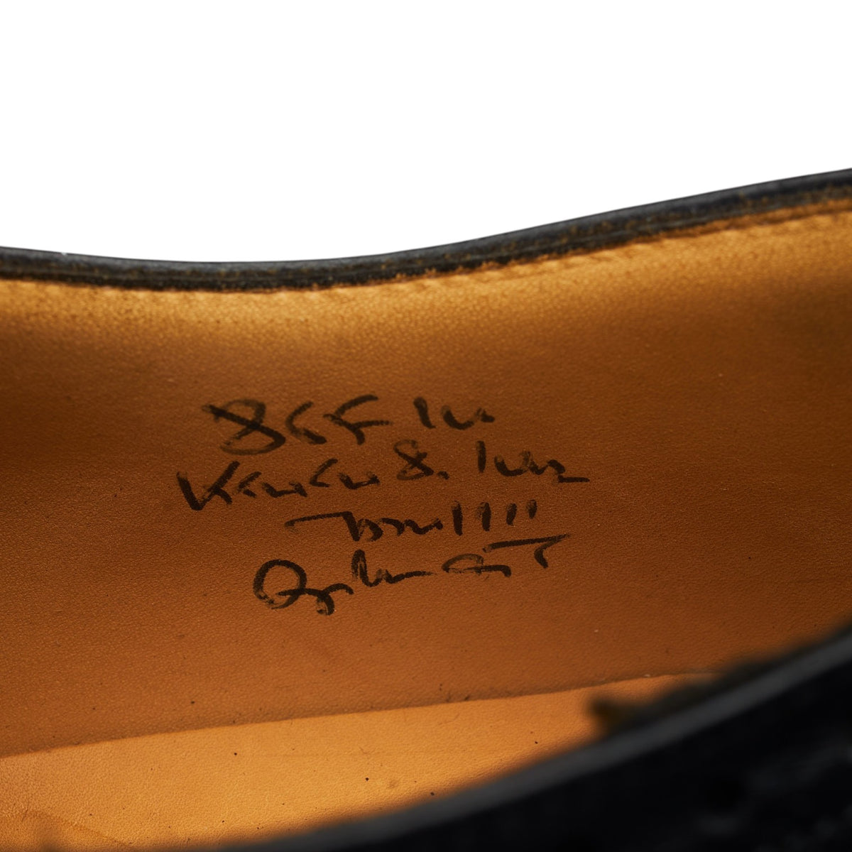 'Diplomat' Black Leather Oxford Brogues UK 8.5 F