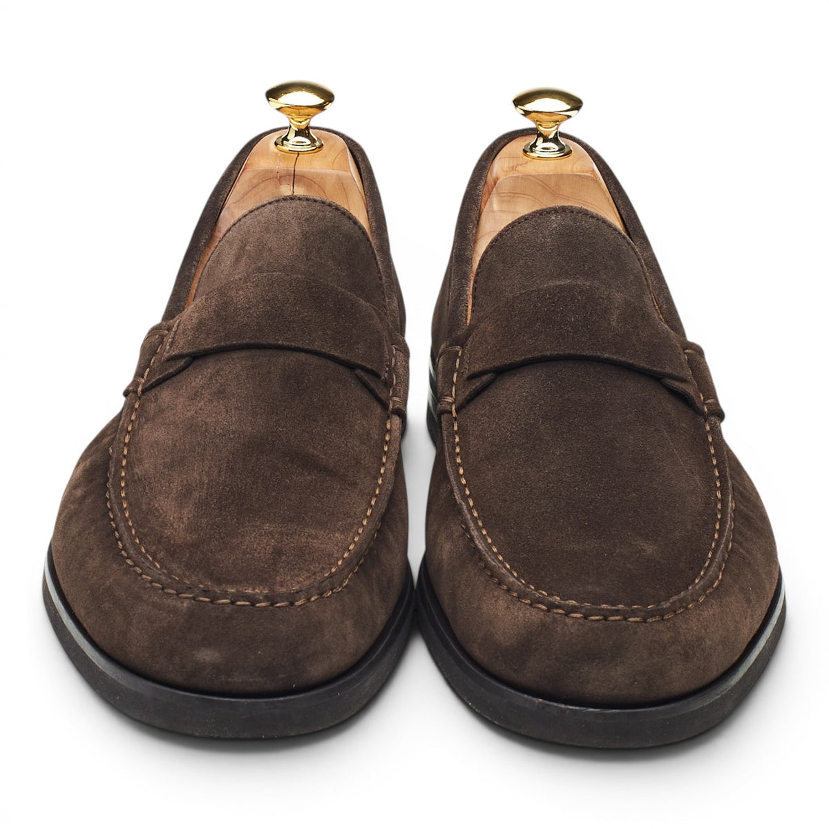 Dark Brown Suede Loafers UK 11 EU 45