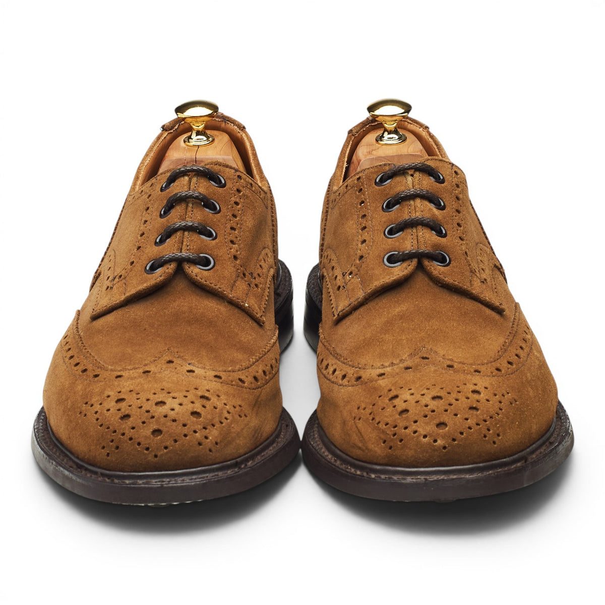 'Bourton' Snuff Brown Suede Derby Brogues UK 11