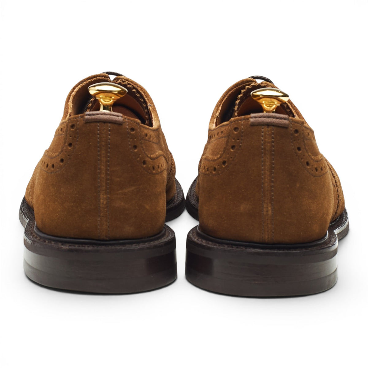 'Bourton' Snuff Brown Suede Derby Brogues UK 11