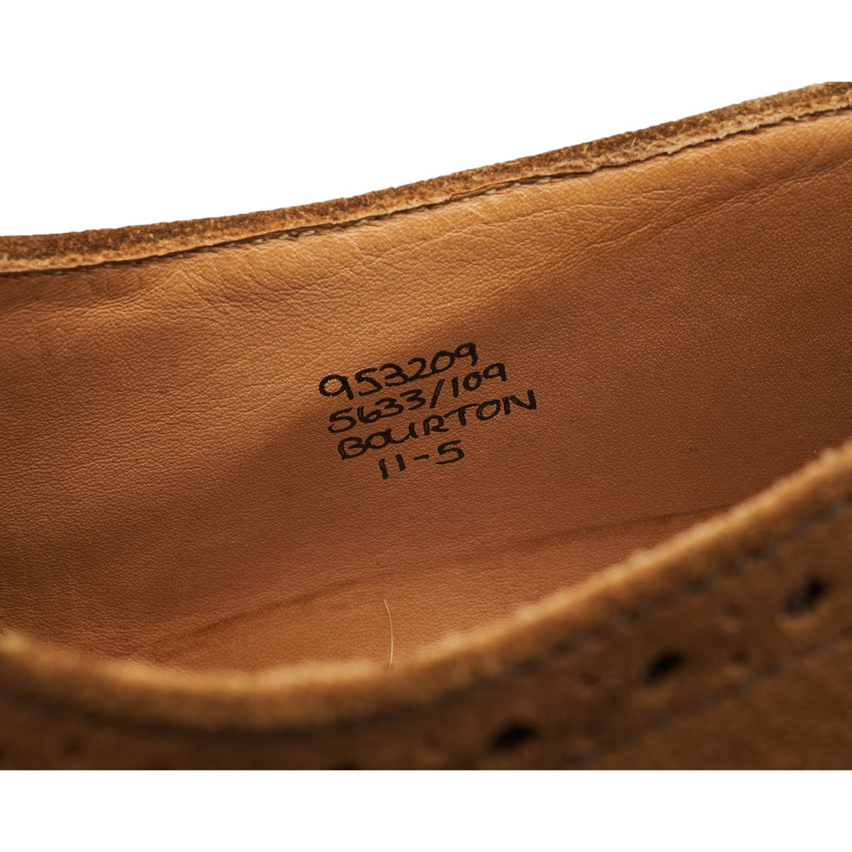'Bourton' Snuff Brown Suede Derby Brogues UK 11