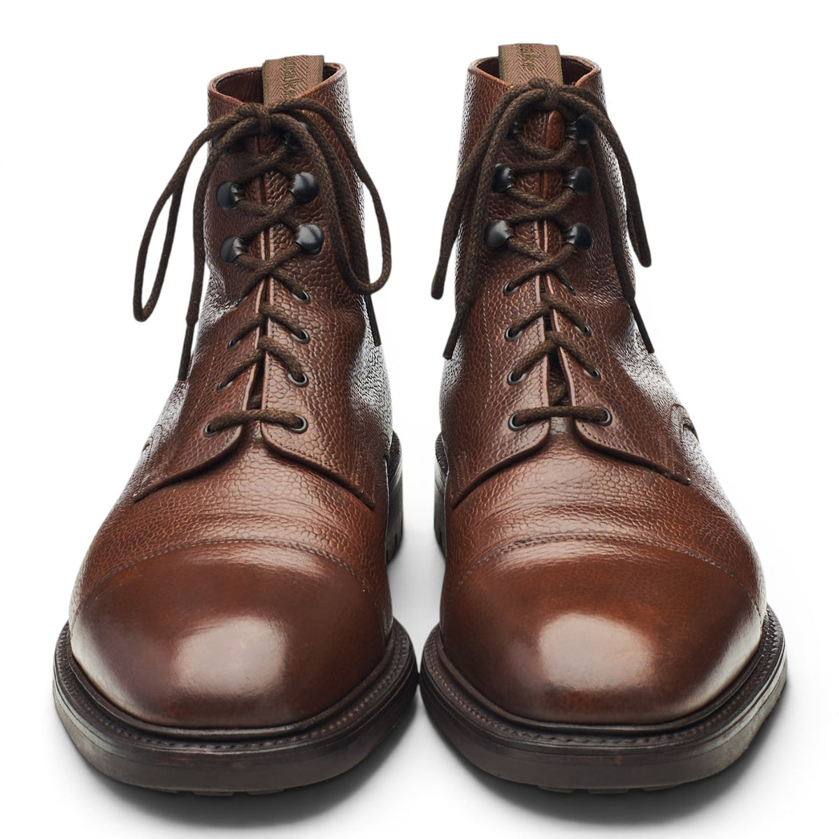 1880 'Sedbergh' Dark Brown Leather Boots UK 10.5 G