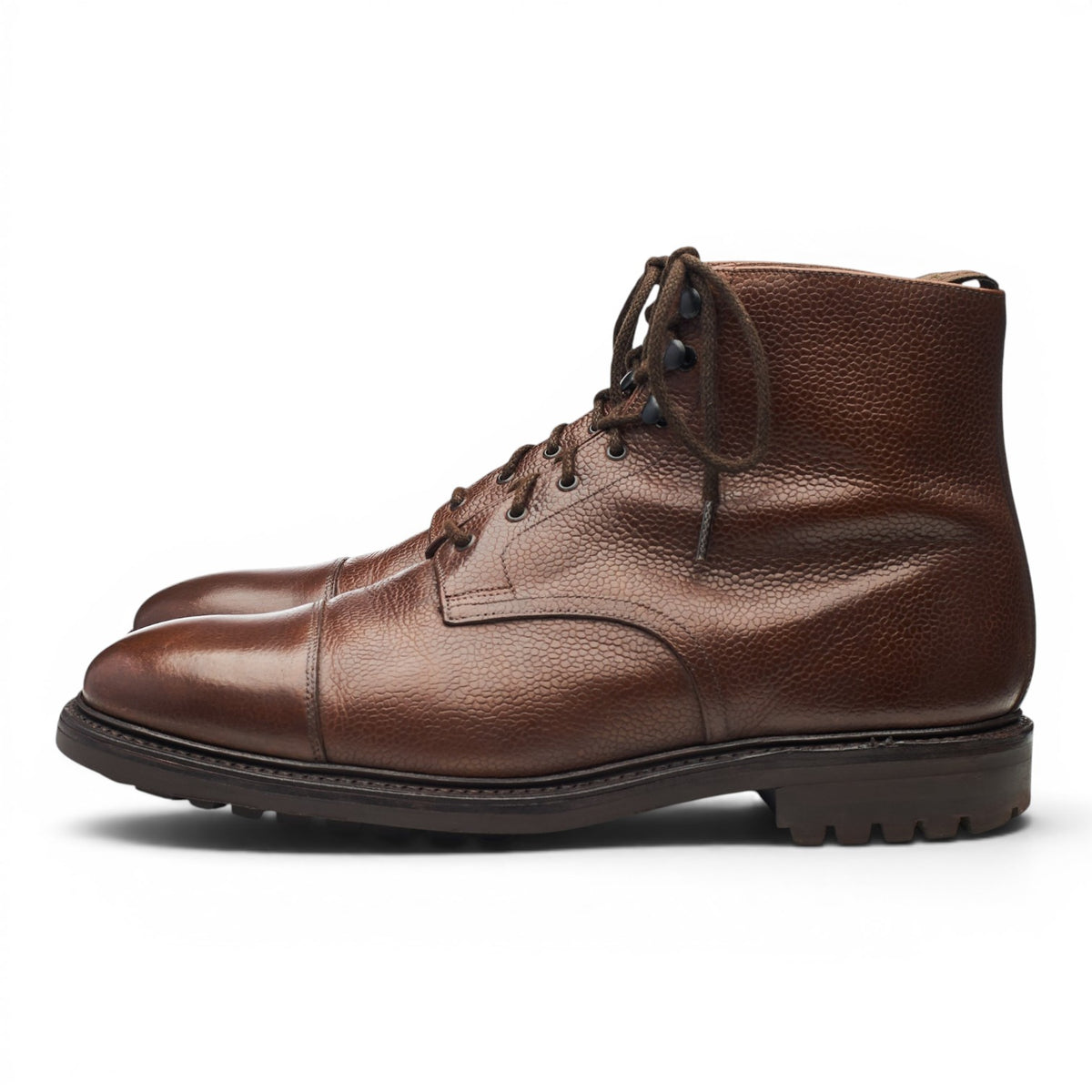 1880 'Sedbergh' Dark Brown Leather Boots UK 10.5 G