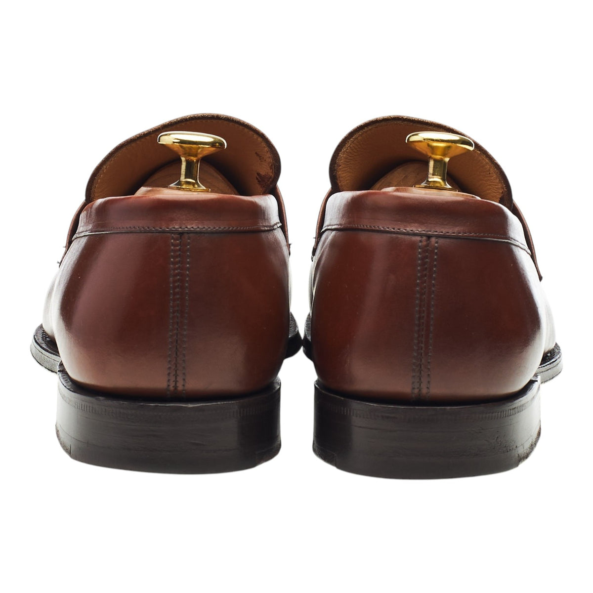 'Wesley' Brown Leather Loafers UK 8.5 F