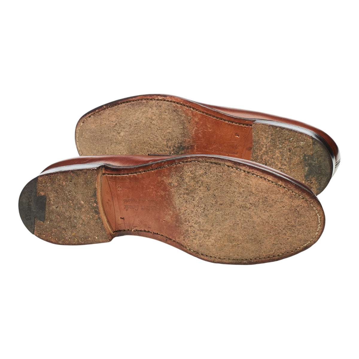 'Wesley' Brown Leather Loafers UK 8.5 F