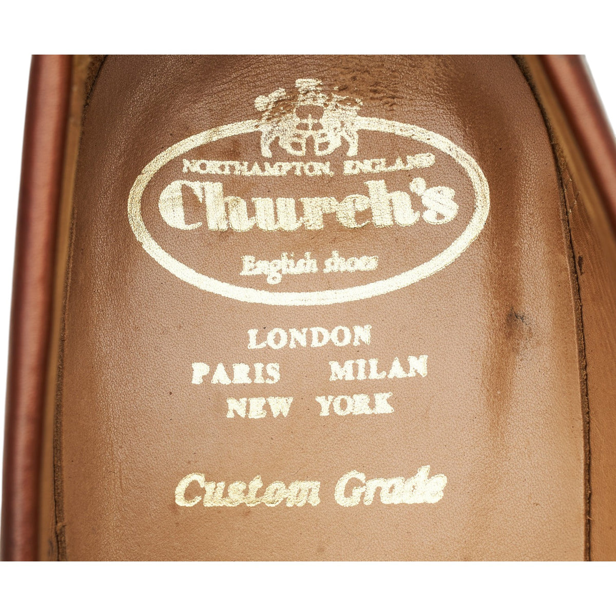 'Wesley' Brown Leather Loafers UK 8.5 F