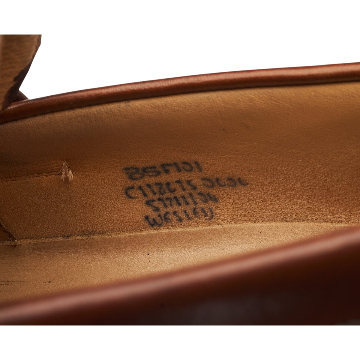 'Wesley' Brown Leather Loafers UK 8.5 F